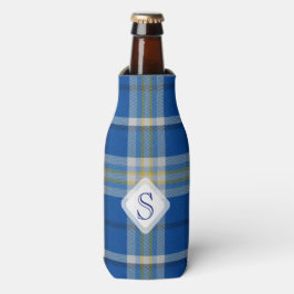 Custom Scotland Flaggenfarben Tartan kariertes Mus Flaschenkühler