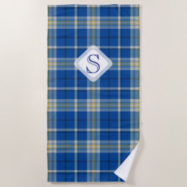 Custom Scotland Flaggenfarben tartan kariertes Mus Strandtuch
