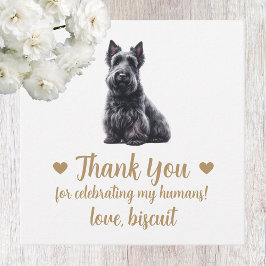 Custom Scottish Terrier Dog Gastgeschenk Hochzeit  Geschenkanhänger