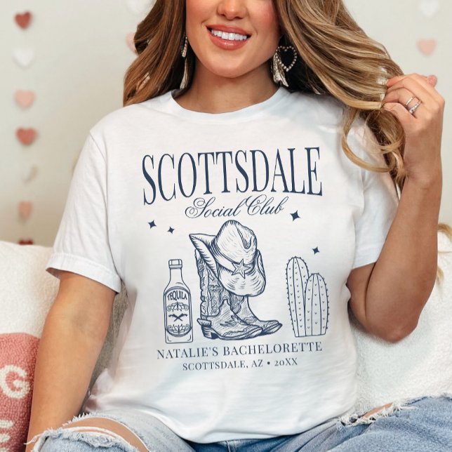 Custom Scottsdale Junggeselinnen-Abschied Social C T-Shirt (Von Creator hochgeladen)