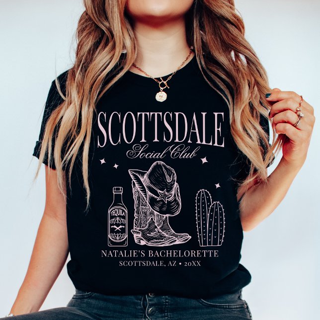 Custom Scottsdale Junggeselinnen-Abschied Social C T-Shirt (Von Creator hochgeladen)