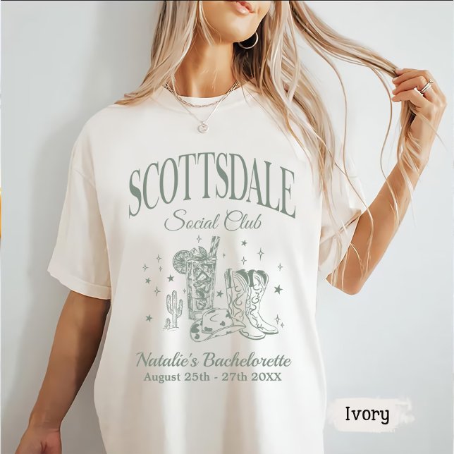 Custom Scottsdale Junggeselinnen-Abschied Social C T-Shirt (Von Creator hochgeladen)
