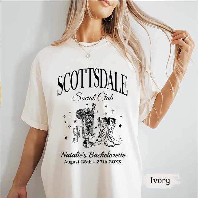 Custom Scottsdale Junggeselinnen-Abschied Social C T-Shirt (Von Creator hochgeladen)