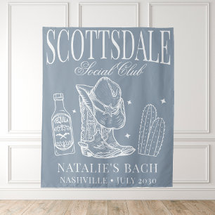 Custom Scottsdale Junggeselinnen-Abschied Social C Wandteppich
