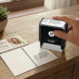 Custom Script Lash Brow Studio Name Address Phone Permastempel