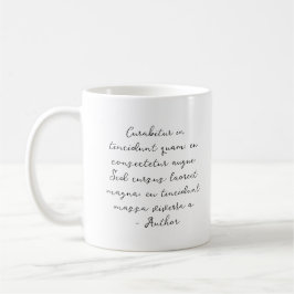 Custom Script quote poem lyric Kaffeetasse
