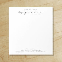 Custom Script Typografy | Vom Schreibtisch Notizblock