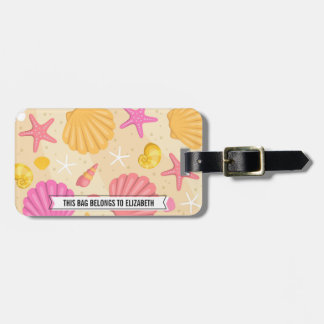 Custom Seashell Luggage Tag Gepäckanhänger