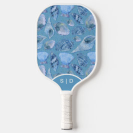 Custom Seashells Blue Ocean Sands Pickleball Schläger