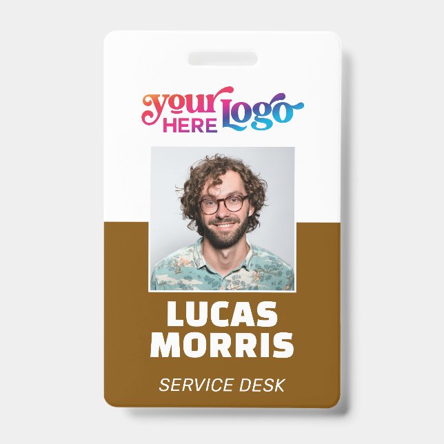 Custom Security Badge Employee/Event ID with Photo Ausweis (Front)