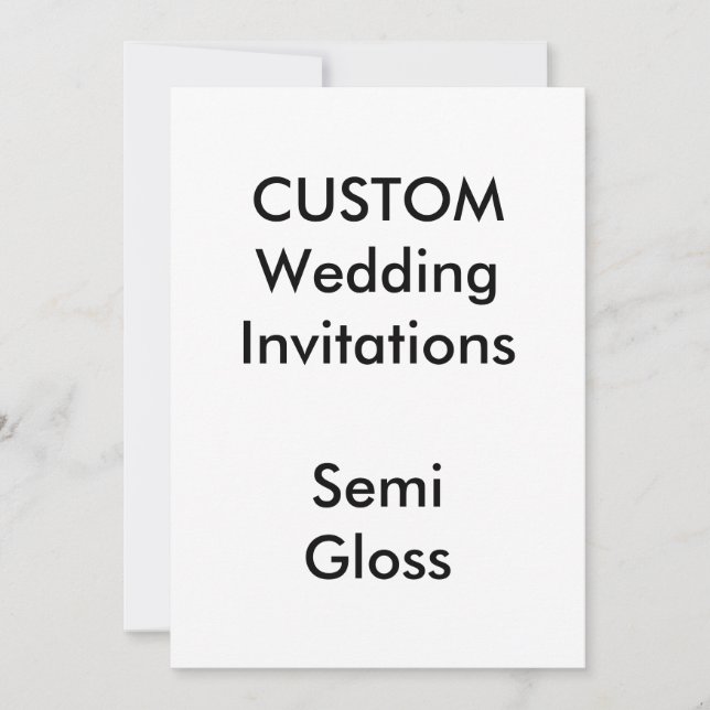 Custom SEMI GLOSS Wedding Einladungen 5"x7" (Vorderseite)