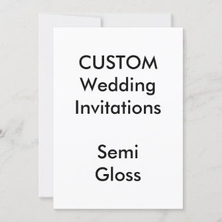Custom SEMI GLOSS Wedding Einladungen 5"x7"
