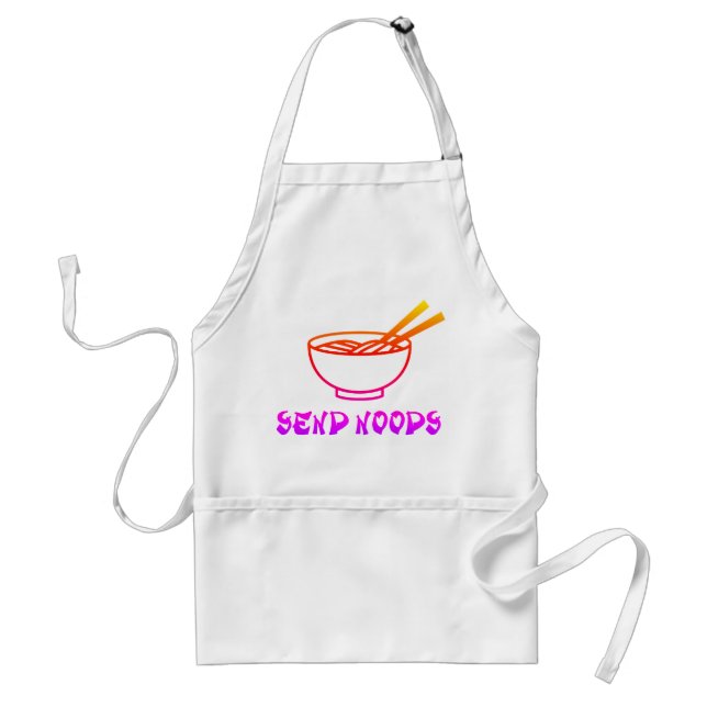 Custom Send Noods Cooking Chief Baking Pocket Apro Schürze (Vorne)
