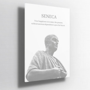 Custom Seneca inspirierendes Zitat Poster