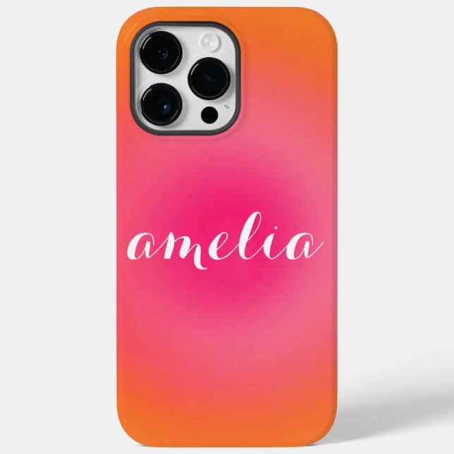 Custom Serif Name Phone Case – Bold Gradient  (Rückseite)