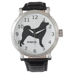 CUSTOM Shiba Inu Hunde Silhouette Armbanduhr