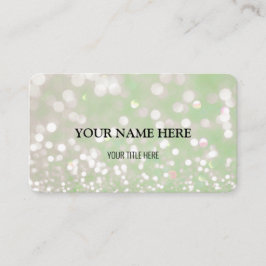 Custom Shimmering Bokeh Visitenkarte