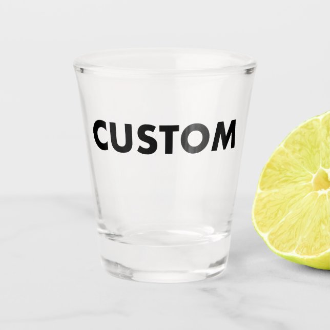 Custom Shot Glass Blank Template - 1.5oz Schnapsglas (Vorderseite)