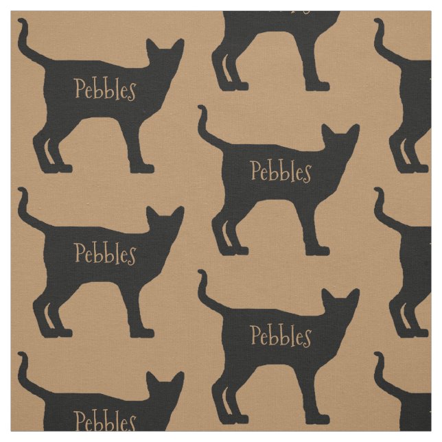 Custom Siamese Cat Fabric Stoff (Muster)