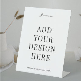 Custom Sign Printing 8x10" Pedestal Business Sign Sockelschild