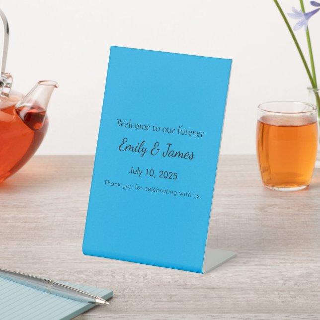 Custom Signage & Displays | Wedding to Business Sockelschild (In SItu)