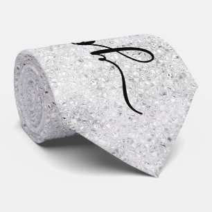 Custom Silver Glitzer Glitzern Neck Tie Krawatte