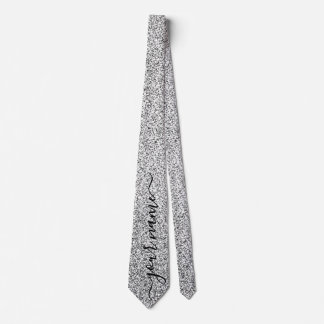Custom Silver Glitzer Glitzern Neck Tie Krawatte