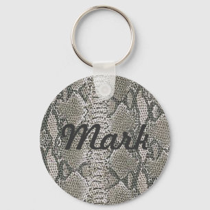 Custom Silver Snake Skin Key Chain Schlüsselanhänger