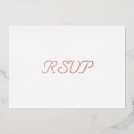 Custom Simple Elegante Party Event UAWG Rose Gold Folieneinladung