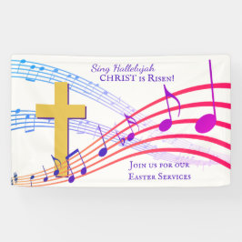 Custom SING HALLELUJAH CHRIST IST RISEN Oaster Banner