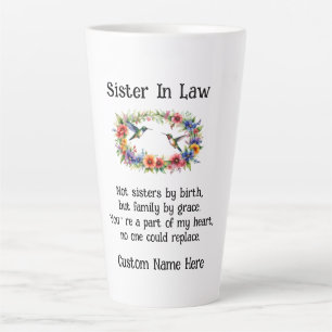 Custom Sister in Law Best Friends Coffee/Latte Tas Milchtasse