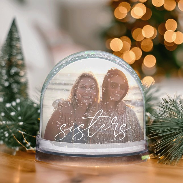 Custom Sisters Script Foto Snow Globe Schneekugeln (Von Creator hochgeladen)