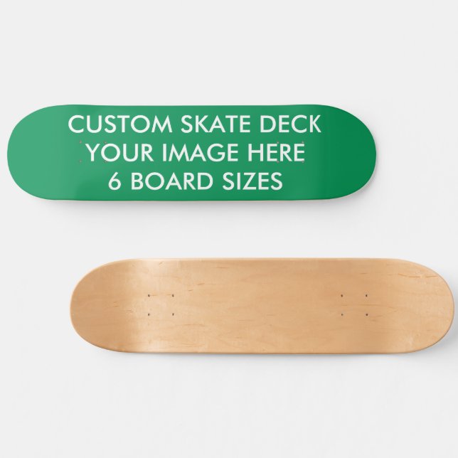 CUSTOM SKATE DECK 8 1/2" Skateboard MOSS GREEN (Horizontal)