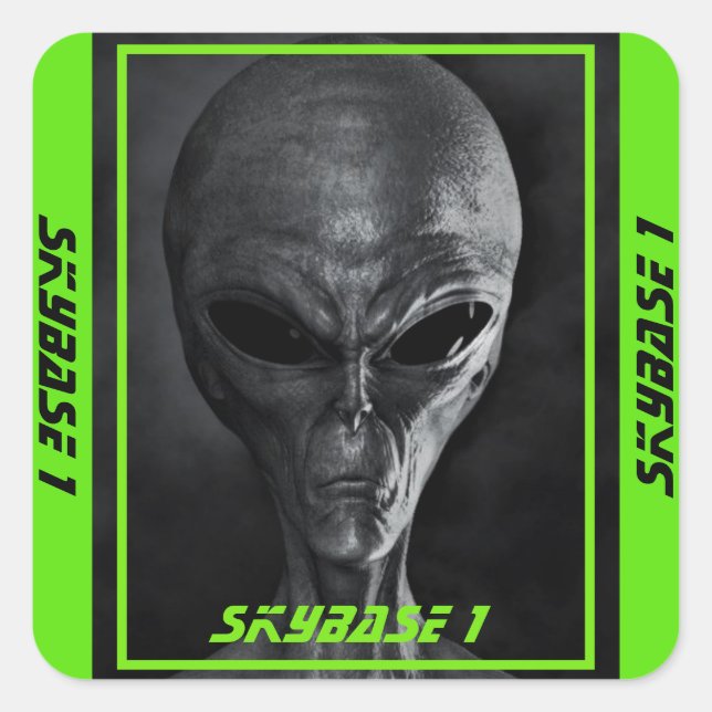Custom SkyBase1 Alein Stickers (Vorderseite)