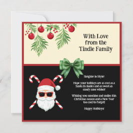 Custom "Sleighin' in Style!" Weihnachtsgrüßen Feiertagskarte