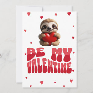 Custom Sloth I Liebe Sie langsam viel lustige Vale Feiertagskarte