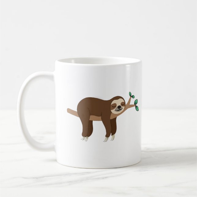 Custom Sloth Memes lustige Sloth Jokes Kaffeetasse (Links)