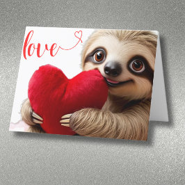 Custom Sloth Valentine Liebe Slothmate Feiertagskarte