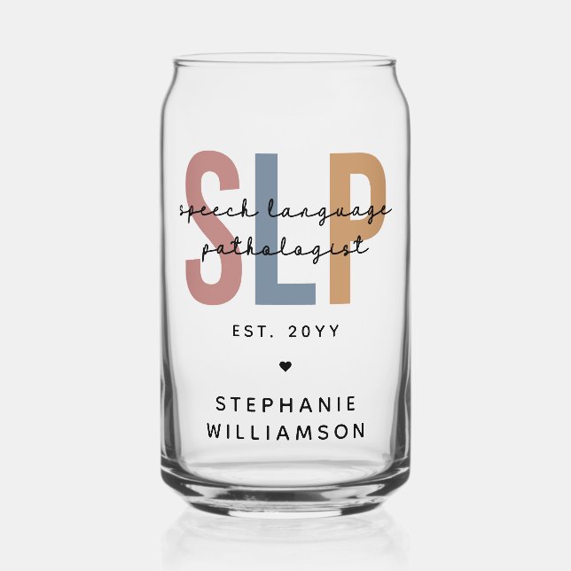 Custom SLP Speech Language Pathologe Dosenglas (Vorderseite)
