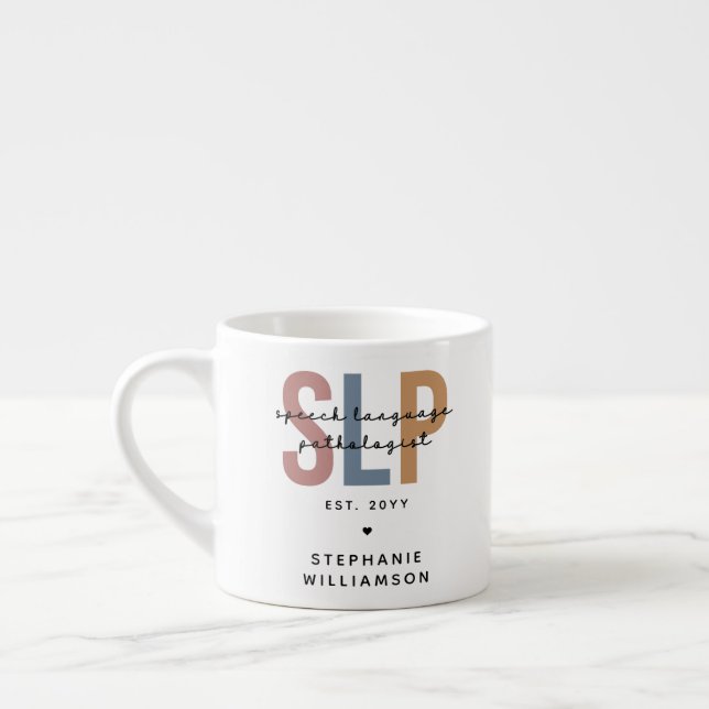 Custom SLP Speech Language Pathologe Espressotasse (Links)