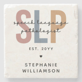 Custom SLP Speech Language Pathologe Steinuntersetzer