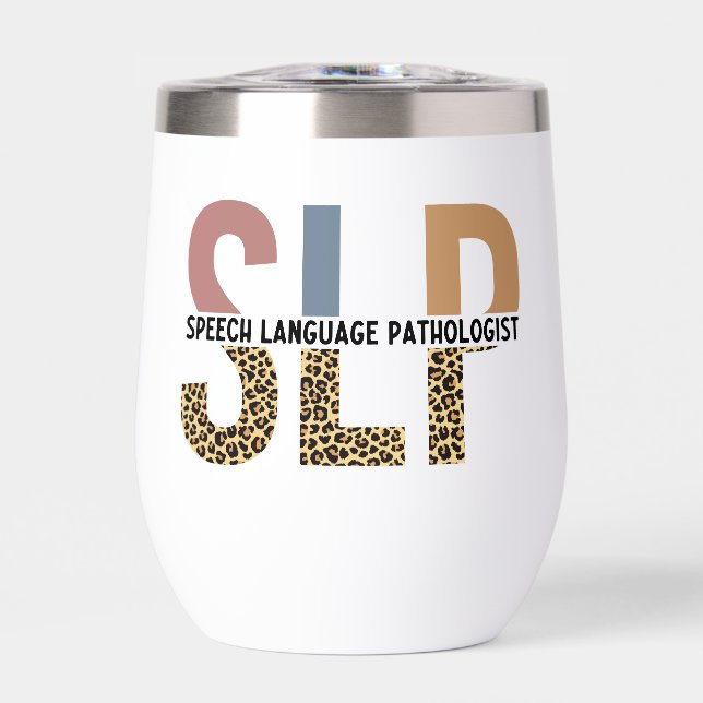 Custom SLP Speech Pathologe Leopard Print (Vorderseite)