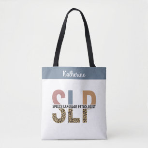 Custom SLP Speech Pathologe Leopard Print Tasche