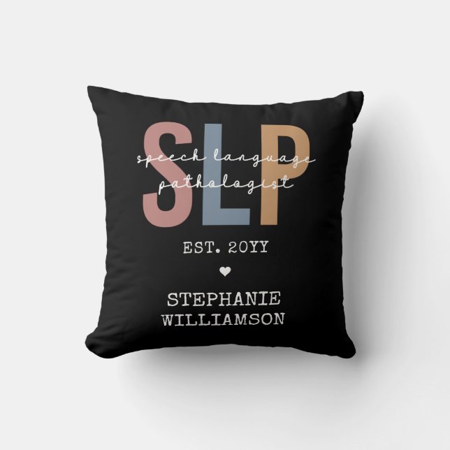 Custom SLP Speech Pathologist Speech Therapist Kissen (Vorderseite)