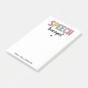 Custom SLP Speech Pathologist Speech Therapist Post-it Klebezettel