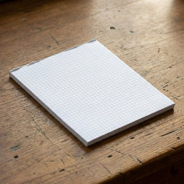 Custom Small Graph Paper Note Pad (Grids, Squares) Notizblock