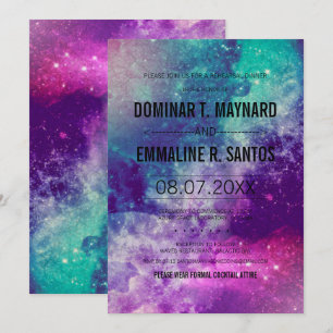 Custom Smokey Galaxy Probe Dinner Einladung
