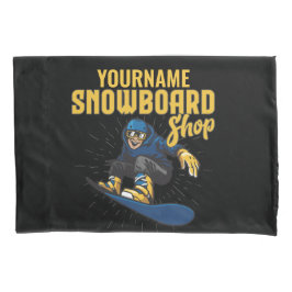 Custom Snow Boarder Snowboard Shop Big Air Kissenbezug