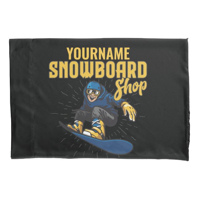 Custom Snow Boarder Snowboard Shop Big Air Kissenbezug (Vorderseite)