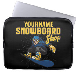 Custom Snow Boarder Snowboard Shop Big Air Laptopschutzhülle